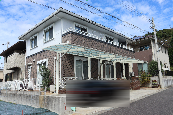 淡路島淡路市N様邸｜外壁塗装でアクセントのブラウンが映えます