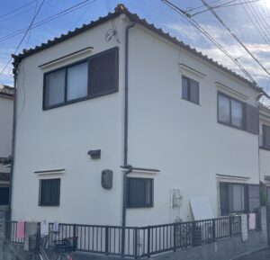 神戸市垂水区で外壁塗装工事　綺麗に仕上がりました