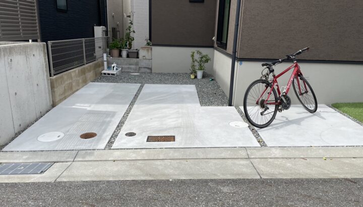 神戸市垂水区　N様邸　土間コンクリート工事承りました。