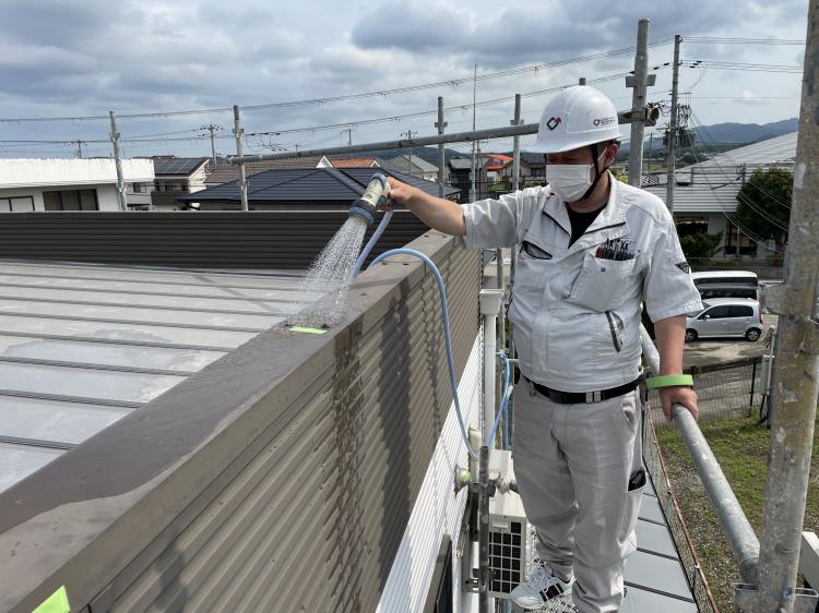 雨漏りの散水調査