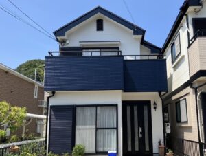 神戸市垂水区K様邸　外壁塗装・屋根塗装、ベランダ外壁修繕