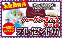 チラシ 見積特典