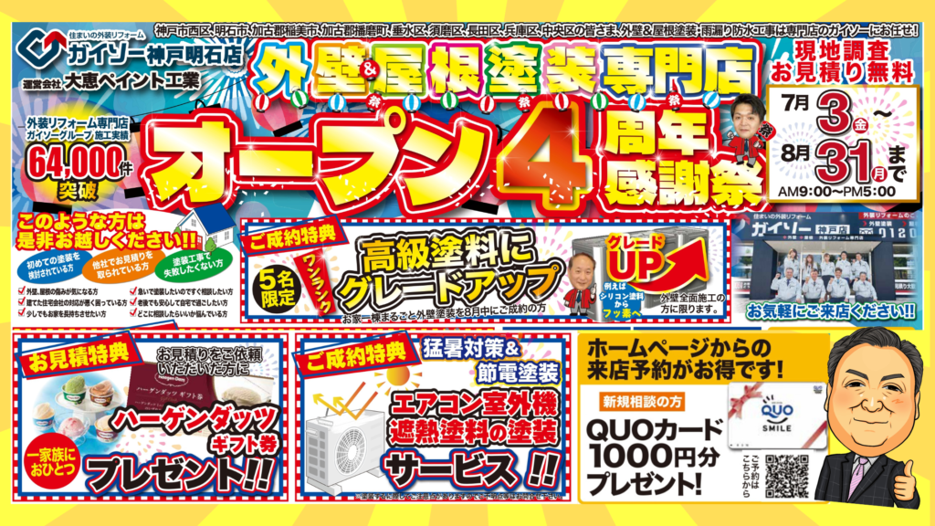 4周年チラシバナー