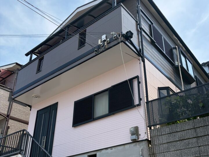 神戸市垂水区　I様邸　外壁屋根塗装工事完工しました。
