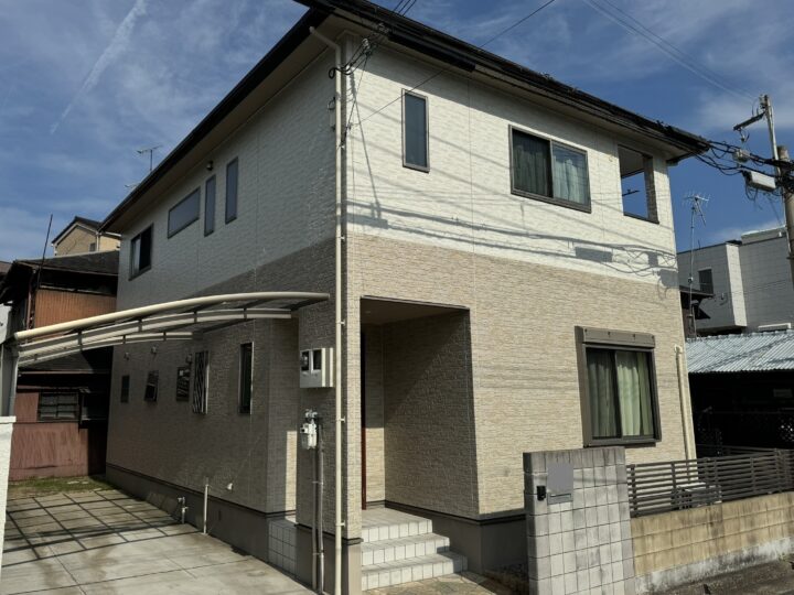 神戸市垂水区　外壁塗装工事完工しました。